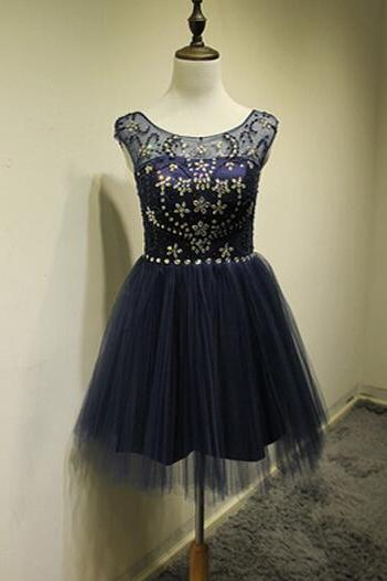 Royal Blue Prom Dresses,cute Tulle Prom Dress, Short Graduation Dresses,sexy Cocktail Dresses,formal Gowns