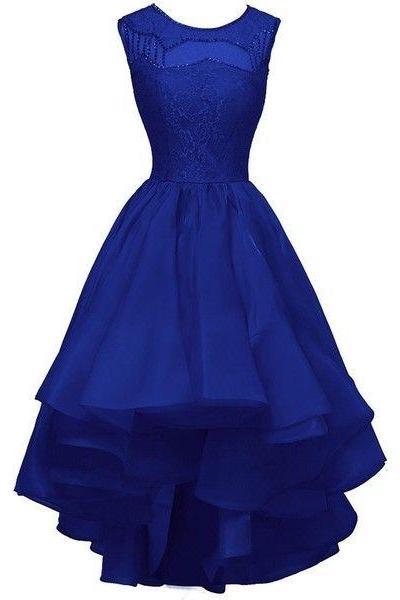 Charming Prom Dress,lace Prom Dress,royal Blue Prom Dress,fashion Prom Dress,sexy Party Dress, Style Evening Dress