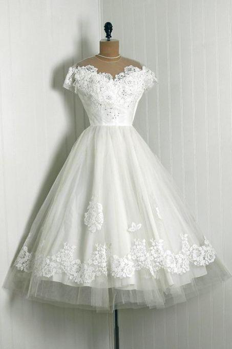Applique Prom Dress,beaded Prom Dress,illusion Prom Dress,fashion Homecoming Dress