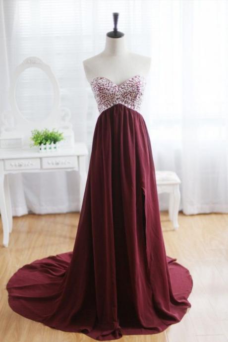 Elegant Sweetheart A-line Formal Prom Dress, Beautiful Long Prom Dress, Banquet Party Dress
