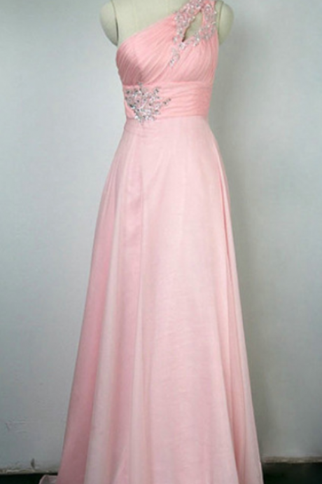 Elegant Sleeveless Chiffon Backless Formal Prom Dress, Beautiful Long Prom Dress, Banquet Party Dress