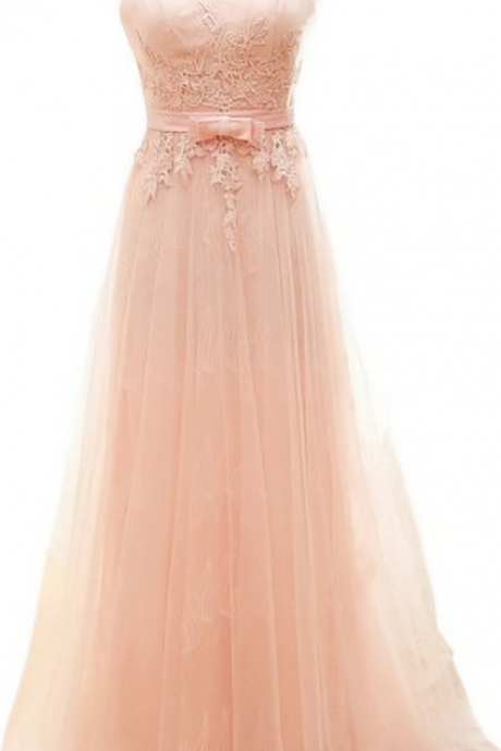 Elegant Sexy Lace Tulle A-Line Formal Prom Dress, Beautiful Long Prom Dress, Banquet Party Dress