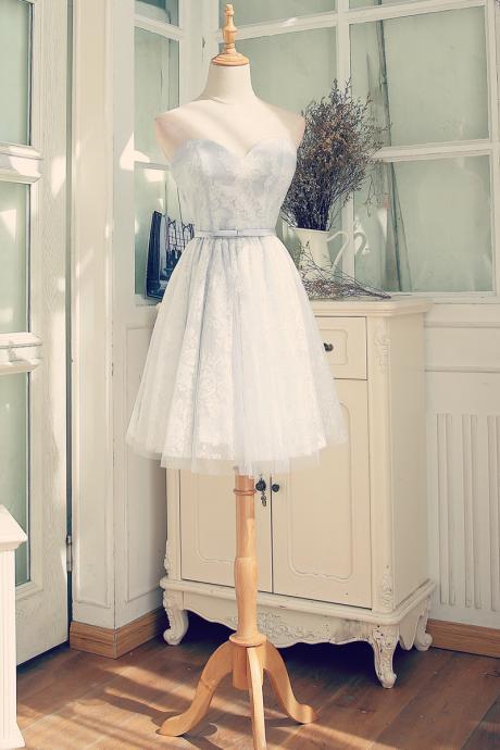 Elegant Sweetheart Lace And Tulle Formal Prom Dress, Beautiful Prom Dress, Banquet Party Dress