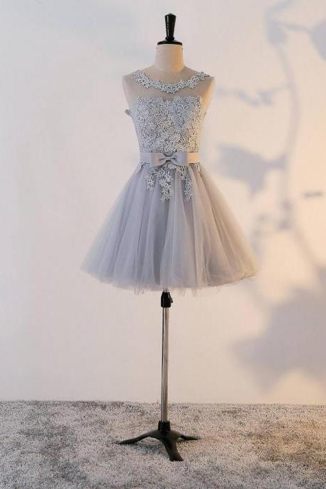Elegant Sweetheart sleeveless Tulle Homecoming Dress, Beautiful Short Dress, Banquet Party Dress