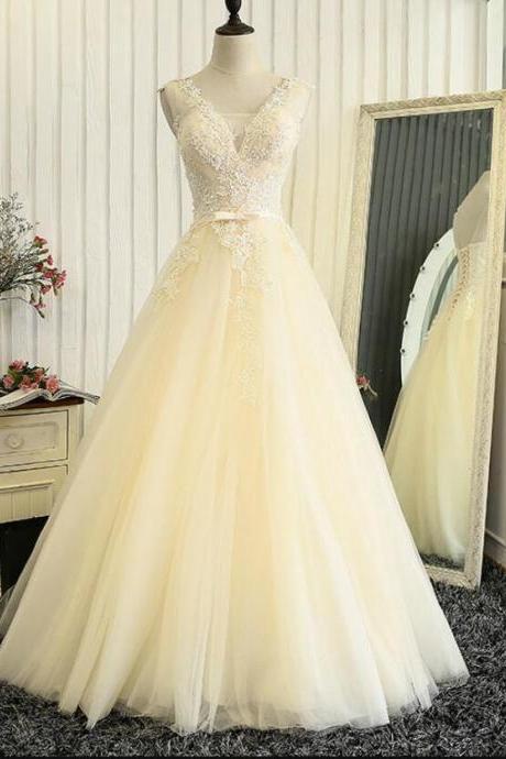 Elegant Sweetheart A-line Tulle Lace Sleeveless Formal Prom Dress, Beautiful Long Prom Dress, Banquet Party Dress