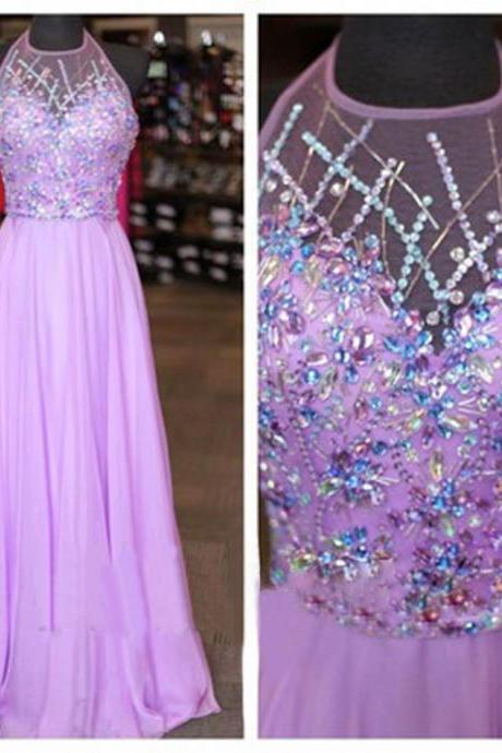 Lilac Prom Dresses, Beaded Prom Dress, Sexy Prom Dresses, Prom Dresses, 2016 Prom Dresses, Sexy Prom Dresses, Dresses For Prom