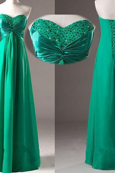 Pageant dress sexy green simple elegant prom dresses 2016 beading, simple prom dress bridesmaid dresses, formal party dresses, prom sweetheart floor length