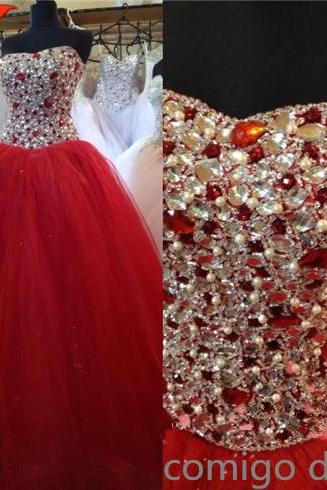 Sweetheart Ball Gown Wedding Dress,luxury Ball Gown,beaded Quinceanera Dress,tulle Prom Dress,custom Made Ball Gown,pageant Dress,formal Prom