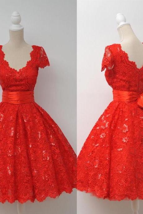 Red Homecoming Dress,lace Homecoming Dress,cute Homecoming Dress,short Prom Dress,homecoming Gowns,sweet 16 Dress