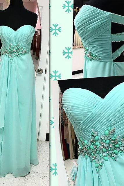 Mint Green Prom Dresses,evening Dresses, Fashion Prom Gowns,elegant Prom Dress,princess Prom Dresses,chiffon Evening Gowns,sparkle Formal Dress