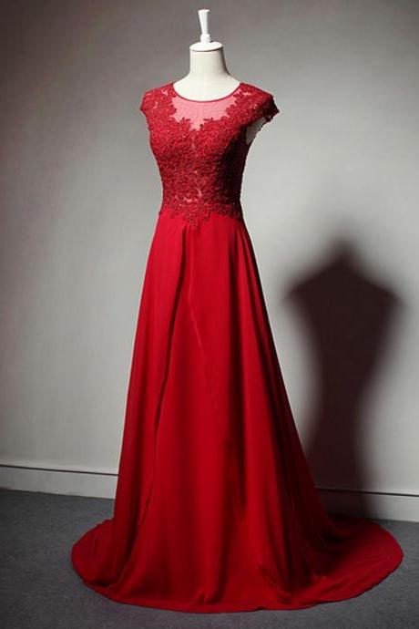 Chiffon Prom Dresses,red Evening Dress,prom Dress,prom Gown,sexy Prom Dress,long Prom Gown,modest Evening Gowns For Teens