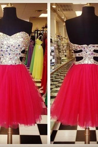 Red Homecoming Dress,short Homecoming Dress, Short Prom Dress, Prom Dress, Party Prom Dress, Backless Prom Dress