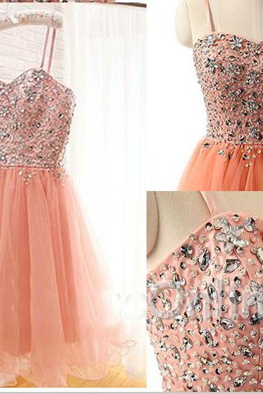 Blush Pink Homecoming Dress,homecoming Dress,beading Homecoming Gowns,short Prom Gown,blush Pink Sweet 16 Dress,homecoming Dress,cocktail