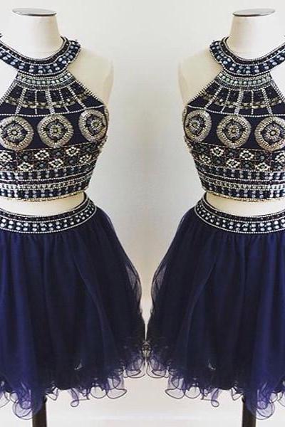 Navy Blue Homecoming Dress,homecoming Dresses,tulle Homecoming Dress,a Line Party Dress,green Short Prom Gown,sweet 16 Dress,beading Homecoming