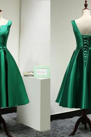  Homecoming Dress,Green Homecoming Dresses,Satin Homecoming Dress,Party Dress,Prom Gown, Sweet 16 Dress,Cocktail Gowns,Short Evening Gowns