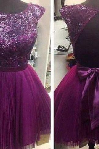Grape Homecoming Dress,Princess Homecoming Dresses,Tulle Homecoming Dress,Princesses Party Dress,Sparkly Prom Gown,Cute Sweet 16 Dress,Cocktail Gowns,Short Evening Gowns