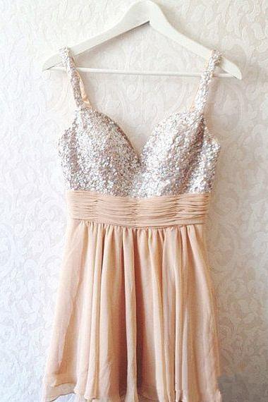 Homecoming Dress,chiffon Homecoming Dresses,short Prom Gown,champagne Homecoming Gowns,2016 Homecoming Dress,homecoming Dresses,2016 Sweet 16