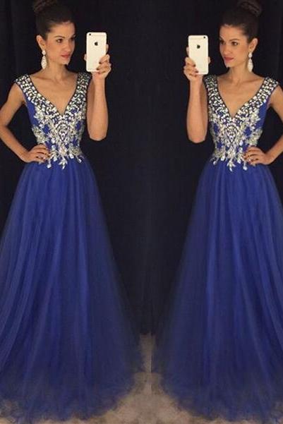 Royal Blue Prom Dresses,royal Blue Prom Gowns,prom Dresses 2016, Party Dresses 2016,long Prom Gown,prom Dress,sparkle Evening Gown,sparkly Party
