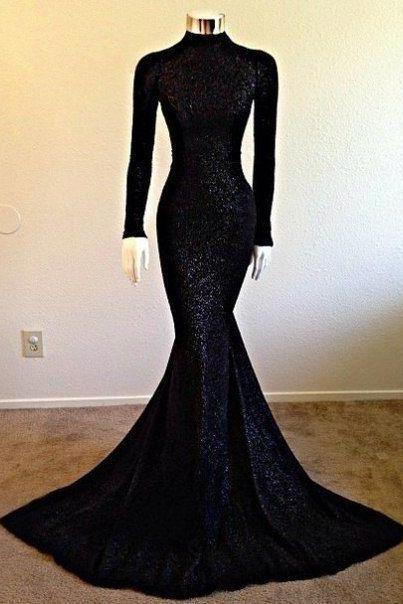 Black Prom Dresses,mermaid Prom Dress,sequined Prom Dress,sequins Prom Dresses,2016 Formal Gown