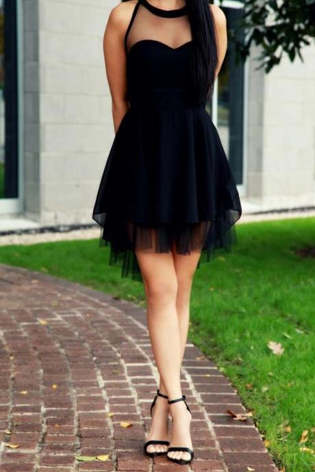 Simple Black Short Prom Dresses,cocktail Dress,graduation Dresses,homecoming Dresses