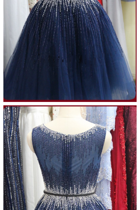 Elegant Sleeveless Navy Blue Short Prom Dress 2017, Party Dress,evening Dress 2017,homecoming Dresses