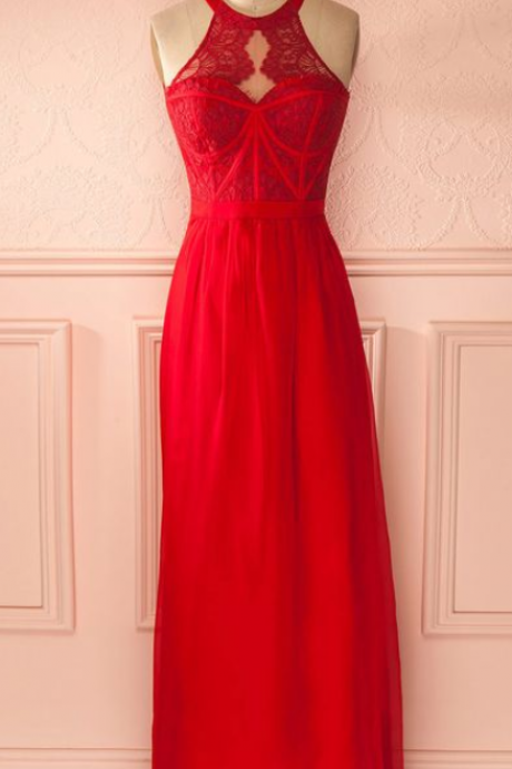 Red Prom Dresses,charming Evening Dress, Prom Gowns,lace Prom Dresses,2017 Prom Gowns,red Evening Gown,backless Party Dresses