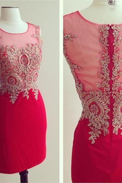 Homecoming Dresses,red homecoming dresses with gold lace beaded 2017 new design