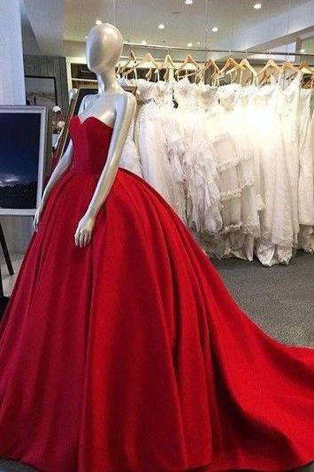Red Prom Dress,ball Gown Prom Dress,prom Gown,princess Prom Dresses,sexy Evening Gowns, Fashion Evening Gown,red Party Dress For Teens