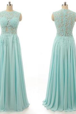 Charming Prom Dress,Sleeveless Appliques Chiffon Prom Dress,Long Prom Dresses,Formal Evening Dress,Formal Gown