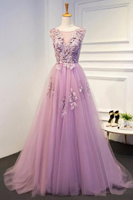 Purple Evening Dresses Long Plus Size Tulle Prom Lace Up Beaded Gown Vestido De Festa Elie Saab Dress Abendkleider 2017