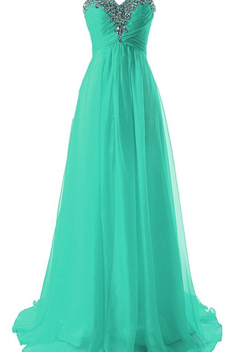 Sweetheart Formal Evening Dresses Strapless Long Prom Gown Bridesmaid Dress