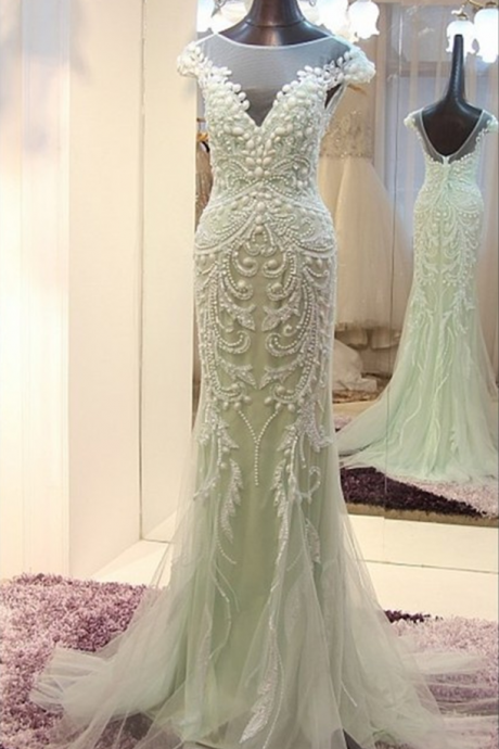 Sleeveless Prom Dress,mermaid Evening Dress,formal Dress,evening Gowns