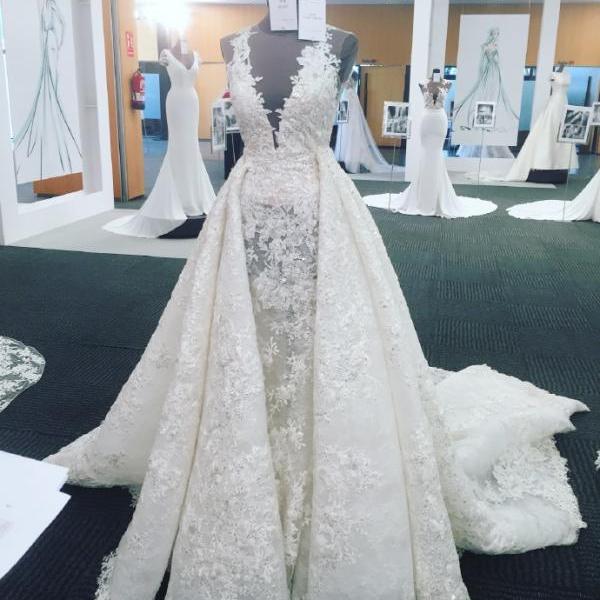 crystal bridal dress