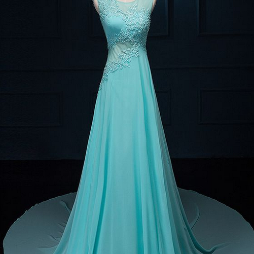 Elegant Prom Dresses, A-line Sleeveless Evening Dress,women's Dress For ...
