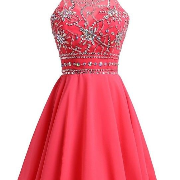 Coral Short Homecoming Dresses,Cute Homecoming Dress on Luulla