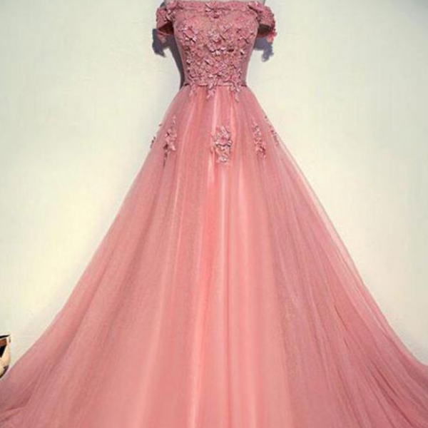 Glitter Black Off The Shoulder Dress Sweep/Brush Train Prom Dresses main image 1