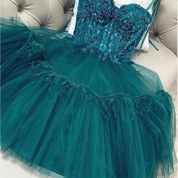 Azalea Sweetheart Spaghetti Straps Ruffles Short Homecoming Dress