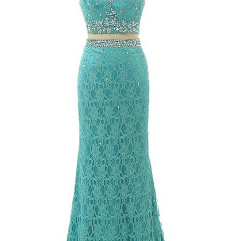 Elegant Beaded Lace Mermaid Formal Prom Dress, Beautiful Prom Dress, Banquet Party Dress