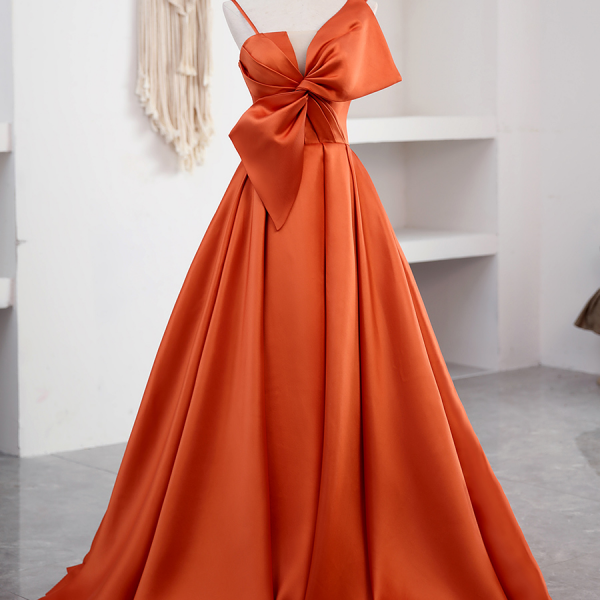Elegant Sweetheart A-line Satin Formal Prom Dress, Beautiful Long Prom Dress, Banquet Party Dress