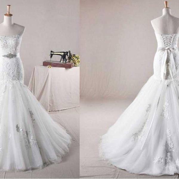Sky Blue Strapless Trumpet/Mermaid Long Wedding Guest Dress main image 0