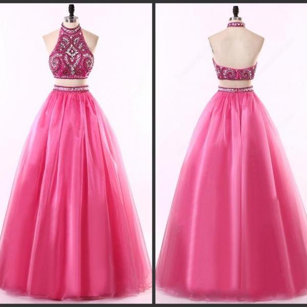 2 Piece Prom Dresses,2 Piece Prom Gown,two Piece Prom Dresses,prom ...