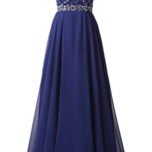 royal blue dinner gown