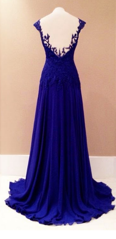 royal blue mermaid evening gown