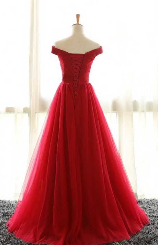 off shoulder corset gown