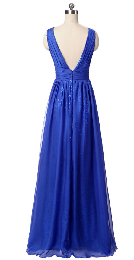 For Special Occasions, Wear A Blue Long Blue Dress For A Formal Dress ...