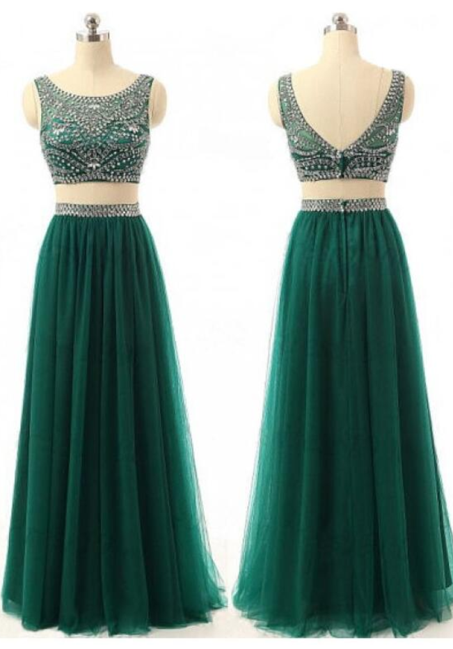 Custom Made Sexy Prom Dress ,evening Gown In Two Pieces,two Pieces