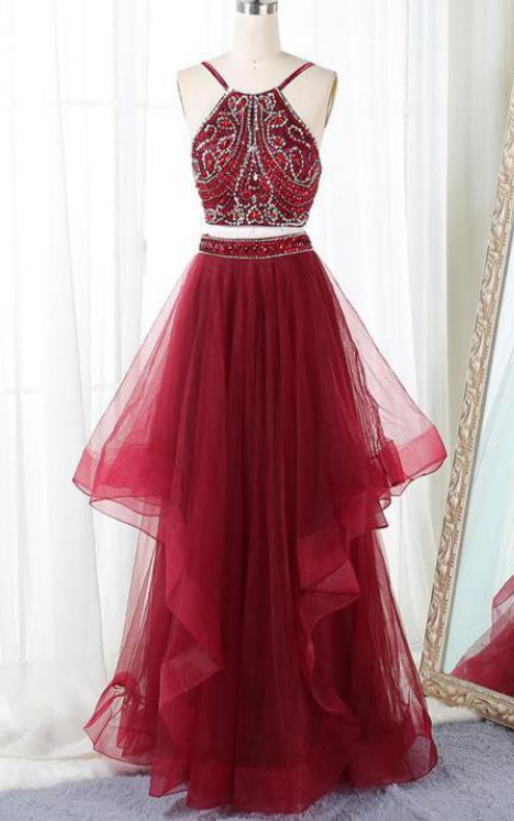 2018 2 piece prom dresses Cheap Two Piece Prom Dresses,2 Piece Prom Dresses