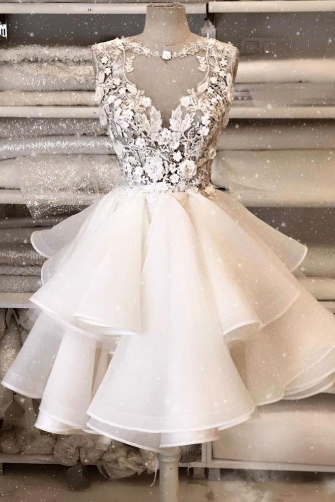 Round Neck Tulle Layer Dress main image 0
