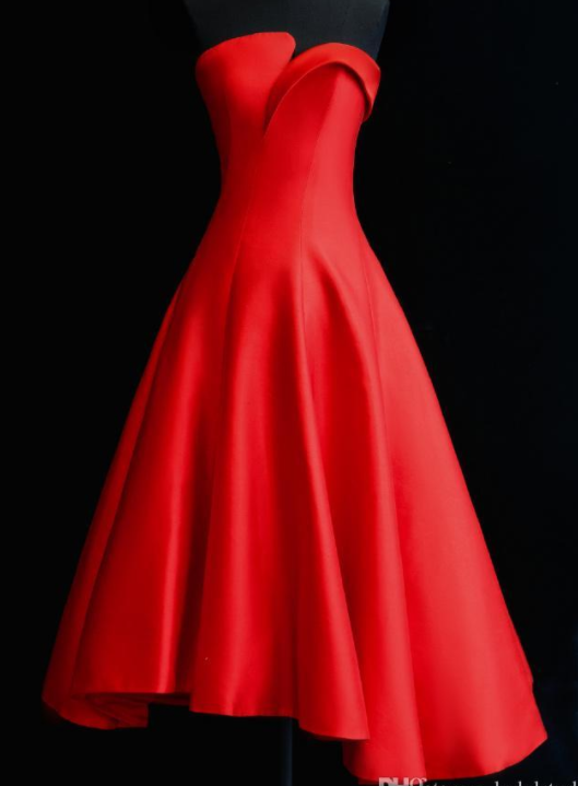 Satin Ball Gown Prom Dress Elegant Party Dress Zipper Back on Luulla