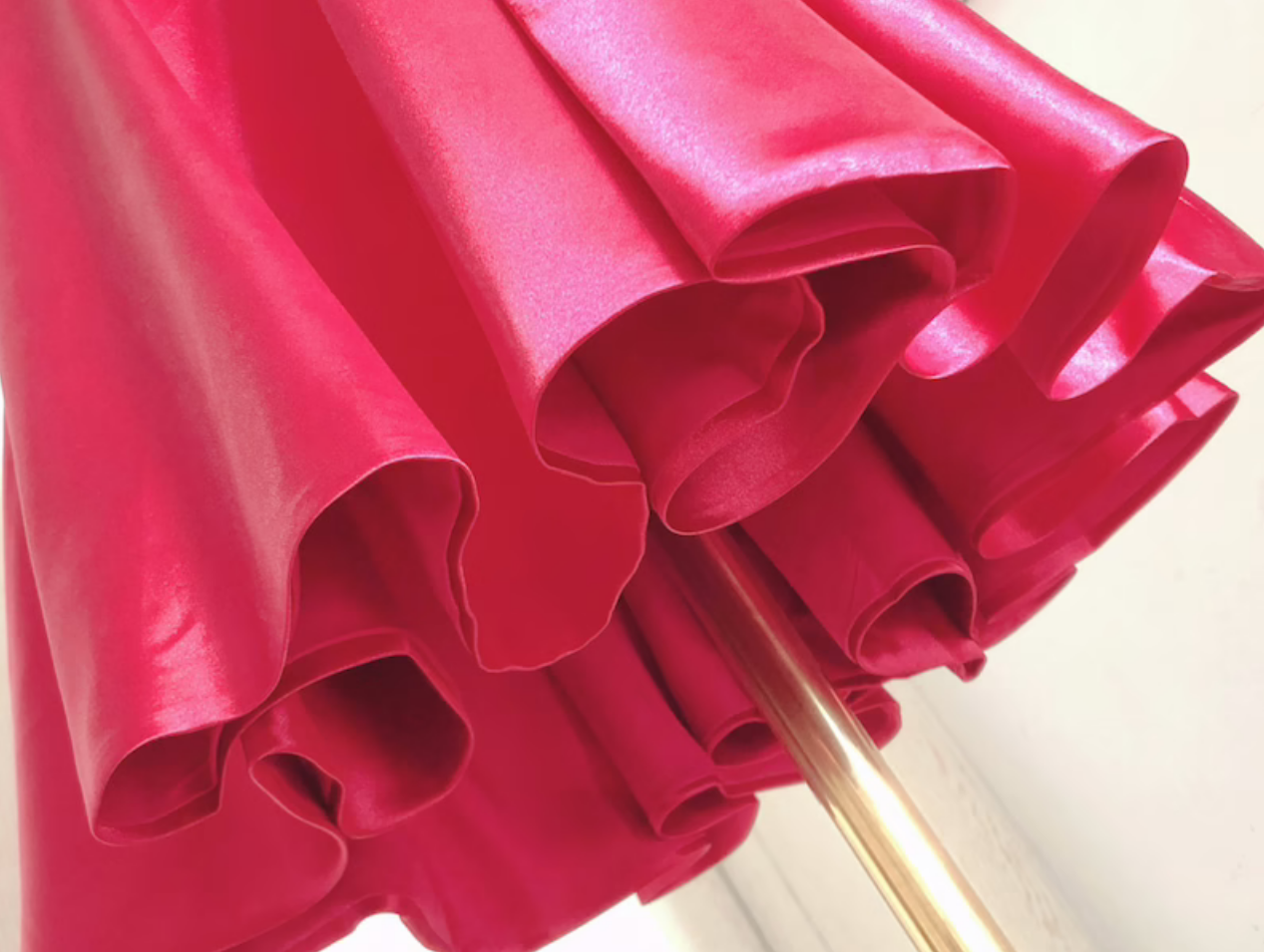 Dark Red Satin Homecoming Dress, Short Prom Dress main image 1